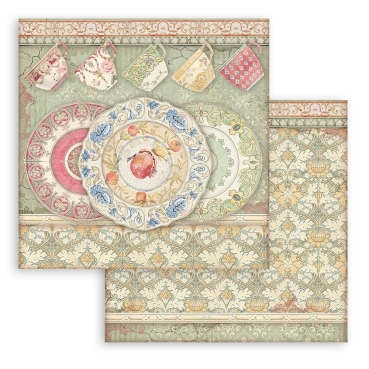 Preview: Stamperia Extra Small Pad 6 x 6 Inch mit 10 doppelseitig bedruckten Papieren Casa Granada