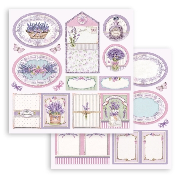 Stamperia Extra Small Pad 6 x 6 Inch mit 10 doppelseitig bedruckten Papieren Provence