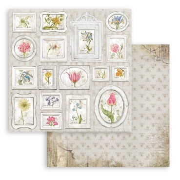 Preview: Stamperia Extra Small Pad 6 x 6 Inch mit 10 doppelseitig bedruckten Papieren Romantic Garden House