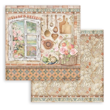 Preview: Stamperia 12 x 12 inch Paper Pack / Papiere Casa Granada