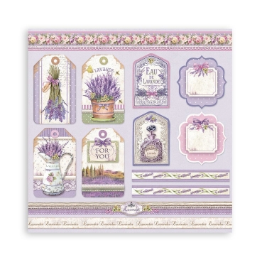 Preview: Stamperia 8 x 8 inch Small Paper Pad / 10 Papiere Provence