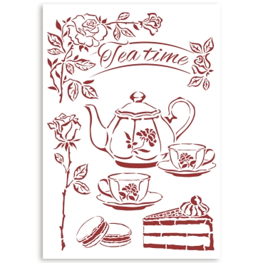 Stamperia Stencil G 21 x 29,7 cm Casa Granada Tea