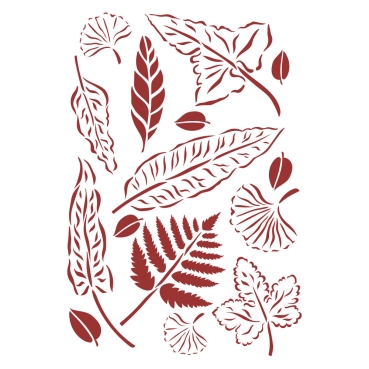 Stamperia Stencil G 21 x 29,7 cm Romantic Garden House Leaves