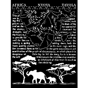 Stamperia Thick Stencil 20 x 25 cm Savana Africa