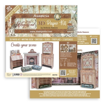 3D Paper Kit Lady Vagabond Lifestyle