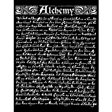 Stamperia Thick Stencil Schablone 20 x 25 cm Alchemy Texture