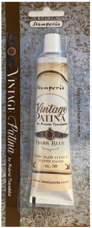 Stamperia Vintage Patina Tube 50 ml Dark Blue