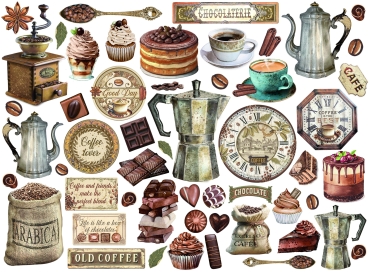 Preview: Stamperia Die Cuts Assorted Coffee and Chocolate