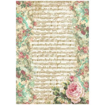 Stamperia A4 Rice Paper Music