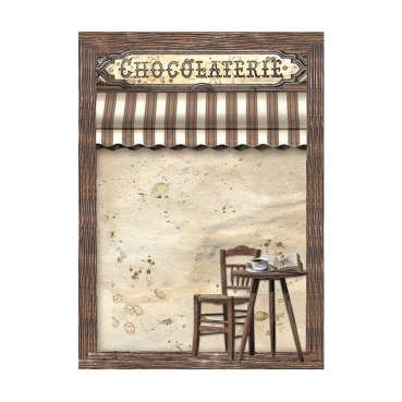 Preview: Stamperia A6 Rice Paper Coffee and Chocolate Backgrounds