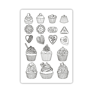 Preview: Stamperia A5 Silikon Mould Coffee and Chocolate Sweets