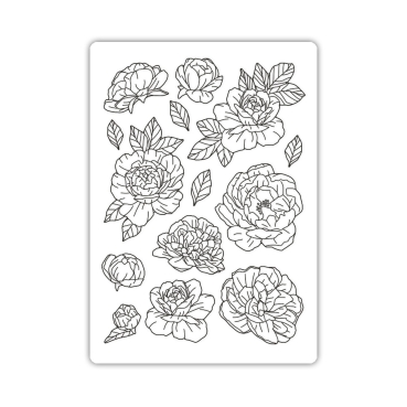 Preview: Stamperia A5 Silikon Mould Precious Peony
