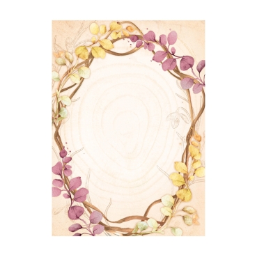 Stamperia A6 Rice Paper Reispapier Set Woodland Backgrounds
