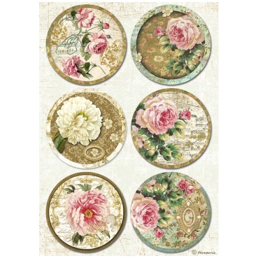 Stamperia A4 Rice Paper Precious Rounds