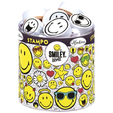 STAMPO Stempel / - kissen Smiley