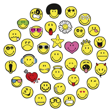 Preview: STAMPO Stempel / - kissen Smiley