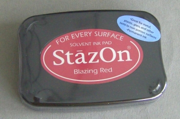 StazOn Stempelkissen 6 x 9,5 cm rot