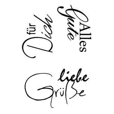 Stempel Clear Liebe Grüße