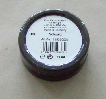 VIVA Decor 3D Stempelfarbe Schwarz