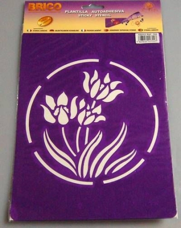 Selbstklebende Schablone Blaustern 16 cm Durchmesser