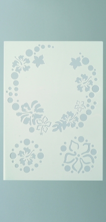 Stencils Blütenkranz 3-teilig