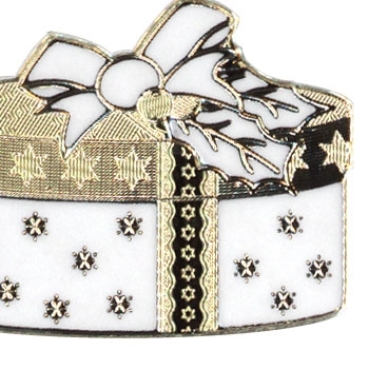 Preview: MD Sticker transparent gold Christmas presents