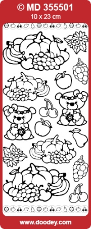 MD Sticker transparent  Get Well Soon Bear silber