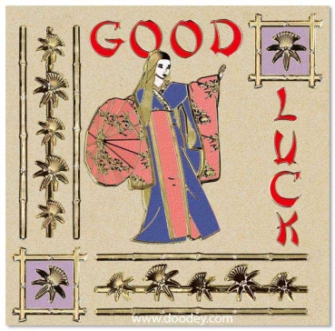 Preview: MD Sticker transparent Geisha gold