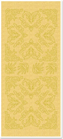Stickerbogen 10 x 23 cm Perlmuttecken gold-perlmutt-gold