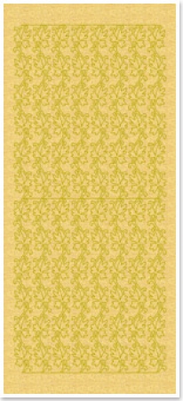 Stickerbogen 10 x 23 cm Blätterranken gold-perlmutt-gold