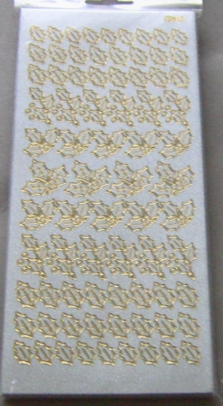 Stickerbogen 10 x 23 cm Perlmuttblätter gold-perlmutt-silber
