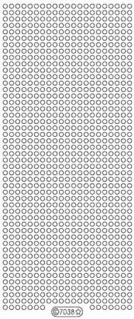 Preview: Stickerbogen 10 x 23 cm transparent Kreise Glitter / purple cyclam silber