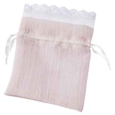 Deko-Stoffbeutel 10 x 14 cm rosa