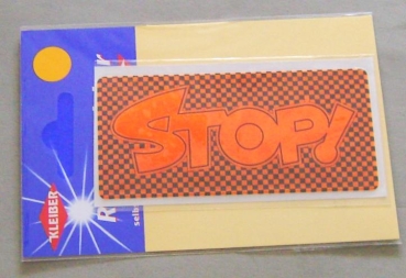 Kleiber Reflex-Sticker STOP orange