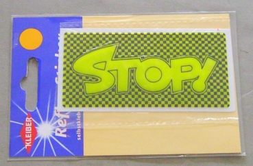 Kleiber Reflex-Sticker STOP gelb