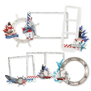 Preview: Simple Stories Simple Vintage Vintage Seas Chipboard Frames