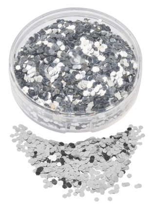 Streu-Flitter 13 Gramm silber