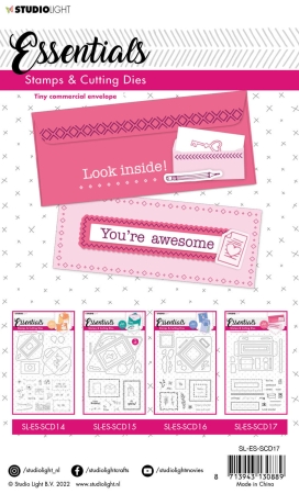 Preview: Studio Light Tiny Commercial Envelope Stamp & Die Stempel & Stanzschablone