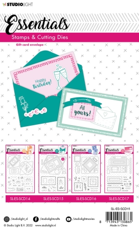 Preview: Studio Light Gift Card Envelope Stamp & Die Stempel & Stanzschablone