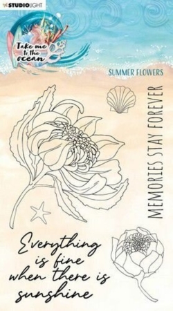 Studio Light Take me to the Ocean Clear Stamps Summer Flowers