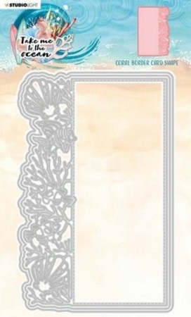 Studio Light Coral Border Card Shape Take me to the Ocean Cutting Dies