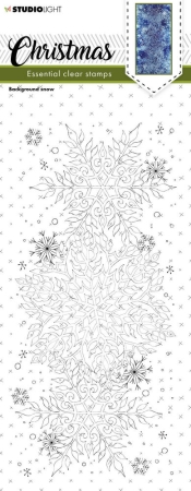Studio Light Christmas Background Snow Essentials Clear Stamps