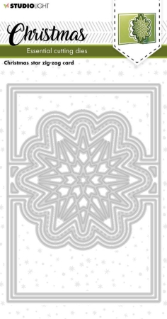 Studio Light Christmas Star Zig-Zag Card Essentials Cutting Dies