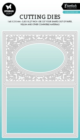 Studio Light Floral Border Cards Essentials Cutting Dies Stanzschablonen