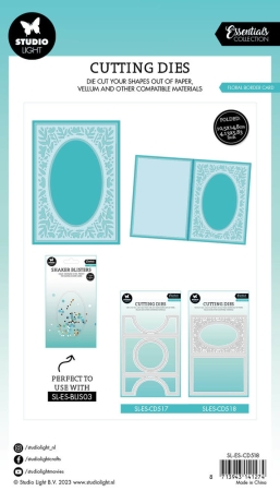 Preview: Studio Light Floral Border Cards Essentials Cutting Dies Stanzschablonen