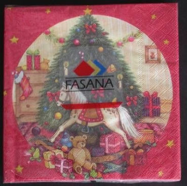 Serviette Weihnachtszimmer je Stück