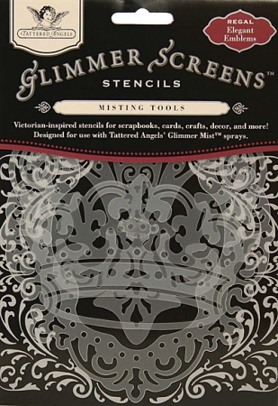 Glimmer Screens / Schablonen "Elegant Emblems"