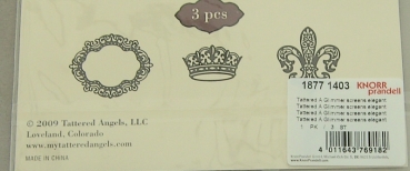 Preview: Glimmer Screens / Schablonen "Elegant Emblems"