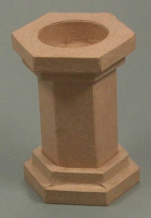 Teelichthalter in Säulenform 6,5 x 7,5 x 10 cm