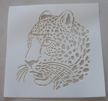 Flex Schablone Leopard